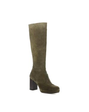 Fly London Zip Up Boots - Green