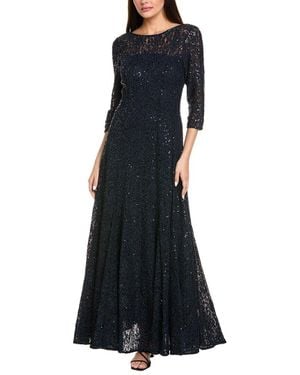 Tahari Lace Gown - Blue