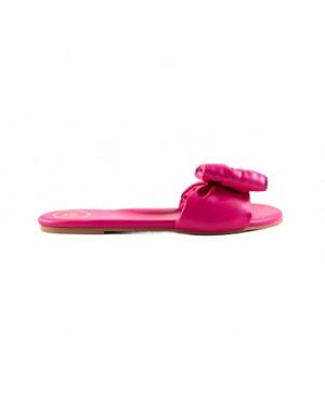 Solei Sea Rafie Bow Sandal - Pink