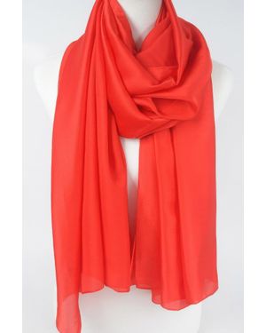 TRUEDAMES Satin Scarf - Red