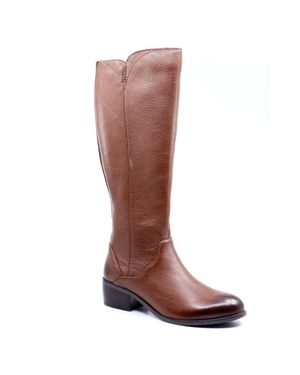 Salvia Gilly Calf-High Boot - Brown