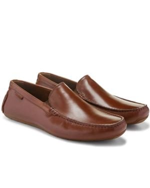 Cole Haan Grand+ Venetian Loafers Woodbury Moc Toe Casual Shoes Hawk300 - Brown
