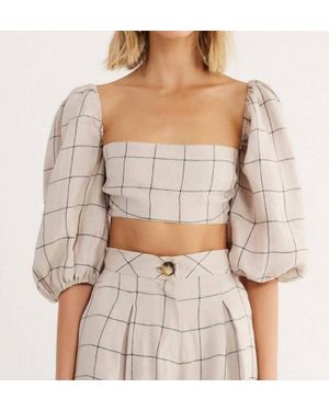 RUMER Quinn Crop - Gray
