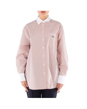 Lacoste Strip Long Sleeves Shirt - Pink