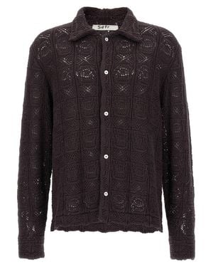 Séfr 'Myles' Overshirt - Black