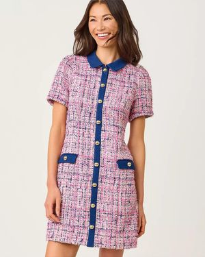 Lilly Pulitzer Aaryn Boucle Shift Dress - Purple