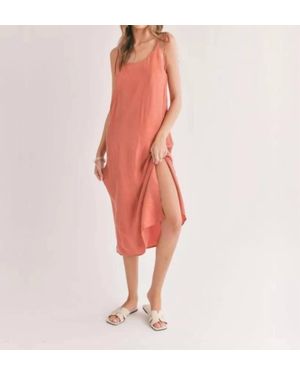 Sadie & Sage Dunes Midi Dress - Pink
