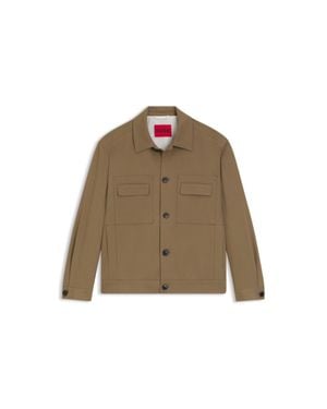 HUGO Slim-Fit Jacket - Brown
