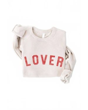 Oat Collective Lover Vintage Graphic Sweatshirt - White
