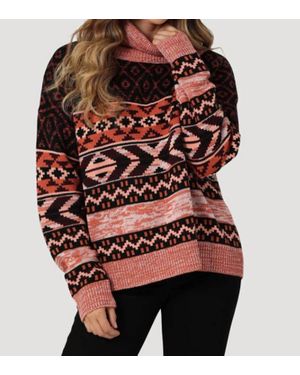 Wrangler Retro Turtleneck Sweater - Red