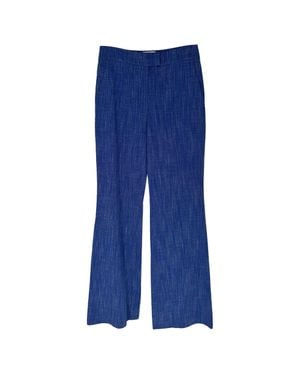 Galvan London London Wide Leg Flared Pants - Blue