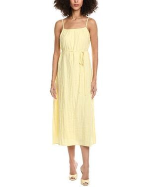 Bella Dahl Shirred Cami Linen Maxi Dress - Yellow