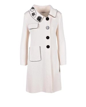 Charlott Wool Coat's - White
