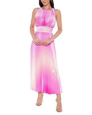 Marina Charmeuse Maxi Dress - Pink