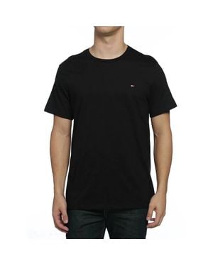 Tommy Hilfiger Flag Crew Neck T-Shirt - Black