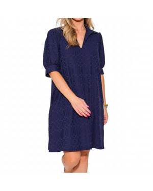 Jude Connally Emerson Jacquard Mini Dress - Blue
