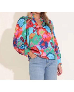 Alden Adair Phoebe Top - Blue