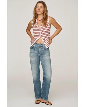 AG Jeans Ag Brinley Mid-Rise Straight Jeans - Blue