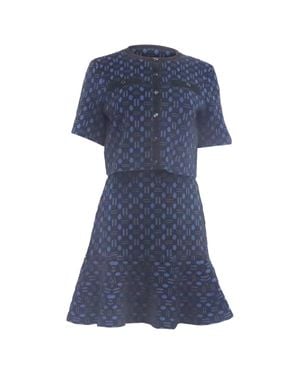 Maje Reveillon Jacket Mini Dress - Blue