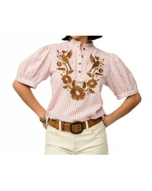 Ivy Jane Blanca Autumn Bloom Top - Pink