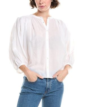 Madewell Balloon Sleeve Top - White