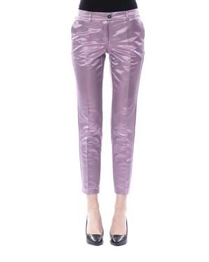Byblos Cotton Pants - Purple