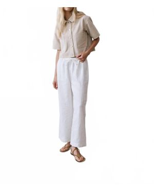 Melissa Nepton Tonio Linen Pants - White
