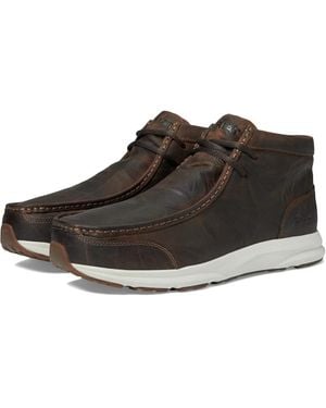 Ariat Spitfire 10044486 Sorrel Crunch Leather Moc Toe Boots Rhs3355 - Black
