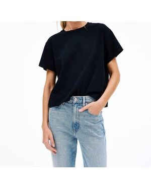 SLVRLAKE Denim Square Short Sleeve Tee - Black