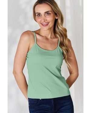 TRUEDAMES Basic Bae Full Size Round Neck Slim Cami - Blue