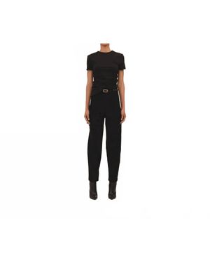 Parentesi Yves Mid-Rise Pants - Black