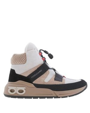 Ferragamo Ferragamo Cosma Trekking High-Top Sneakers - Black