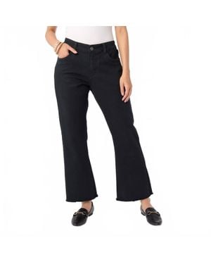 Coco + Carmen Genesis Baby Bootcut Pants With Frayed Ankle - Blue