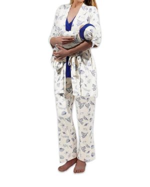 Everly Grey Analise 5 Piece Pajama Set - White