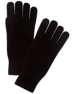 NAADAM Collection Ribbed Wool & Cashmere-Blend Gloves - Black