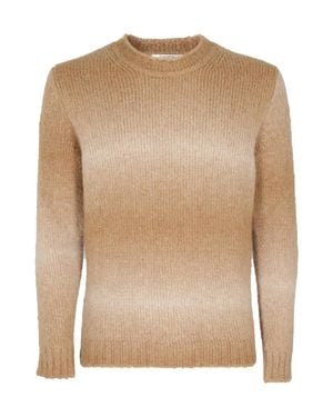 Kangra Camel Ribbed Alpaca-Blend Sweater - Natural