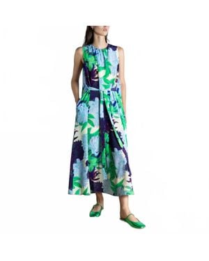 Psophia Floral Tie Dress - Green