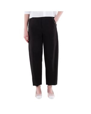 Marni Tropical Straight Wool Pants - Black