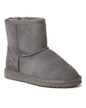 Dearfoams Fireside By Rosebery 6 Inch Shearling Boot - Gray