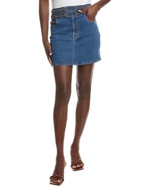 Derek Lam 10 Crosby Stella Braided Waist Mini Skirt - Blue