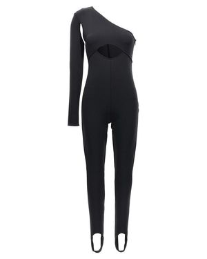 David Koma Scuba Cut Out One-Length Bodysuit - Black