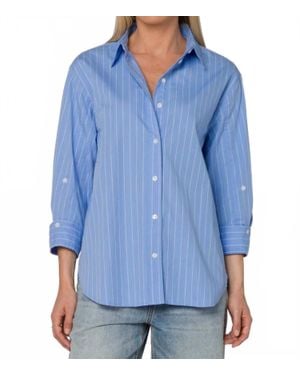 Velvet Heart Suri Frosty Stripe Shirt - Blue