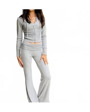 KatieJnyc Girl's Drew Hacci Zip Hoodie - Gray