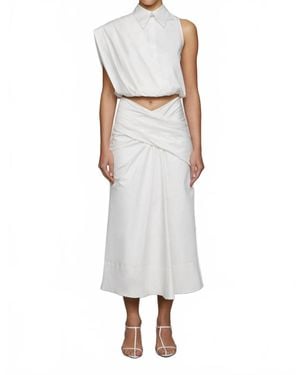 Et Ochs Bryn Midi Skirt - White