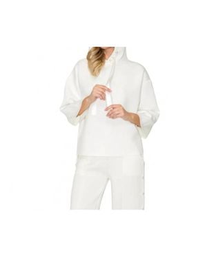 Joh Francine French Scuba Hoodie - White