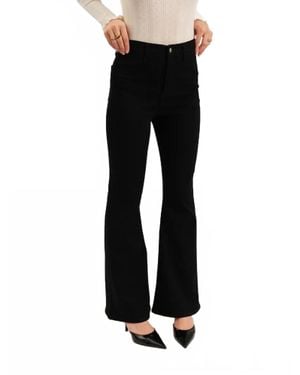 DAZE Sunset Flare High Rise Flare Jeans - Black