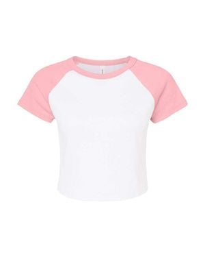 Bella Canvas Micro Rib Raglan Baby Tee - Green