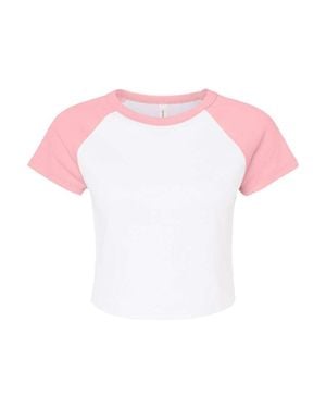 Bella Canvas Micro Rib Raglan Baby Tee - Green