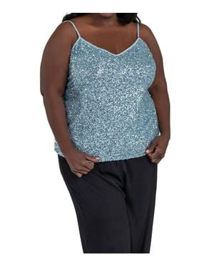 Never Fully Dressed Sequin Top - Blue