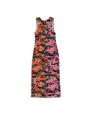 WORLD WIDE LTD Camo 1 U C Me Multicolored Day Dresses